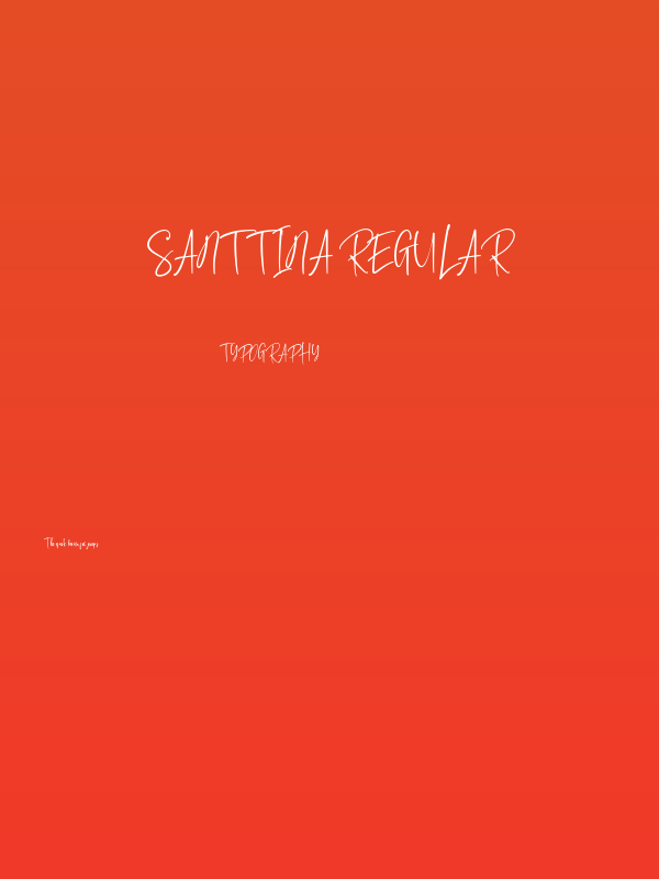 Santtina Regular Poster