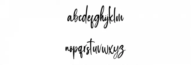 Santtina Regular Font LOWERCASE