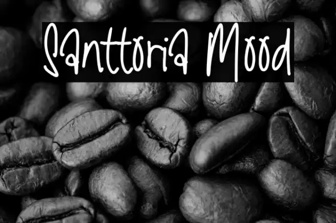 Santtoria Mood Fonte examples