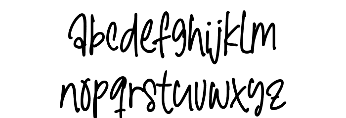 Santtoria Mood Font LOWERCASE