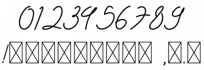 SanttyVelvethiaDemo Font OTHER CHARS