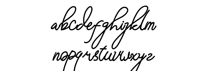 SanttyVelvethiaDemo Font LOWERCASE