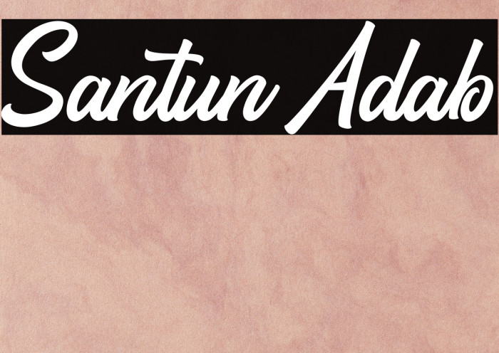 Santun Adab Font examples