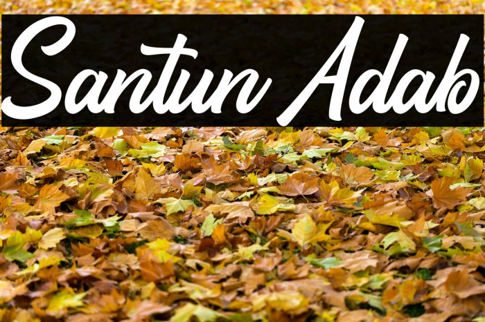 Santun Adab Font examples