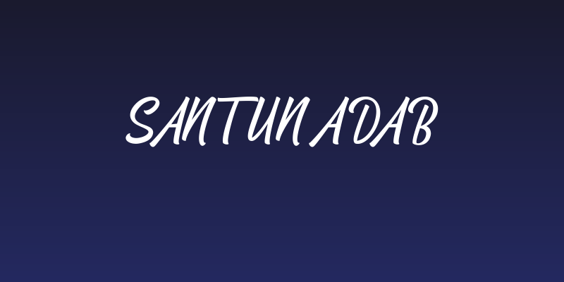 Santun Adab Social Header