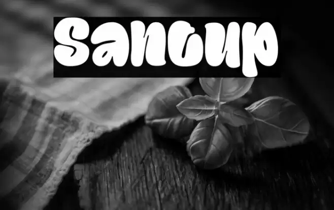 Santup Font examples