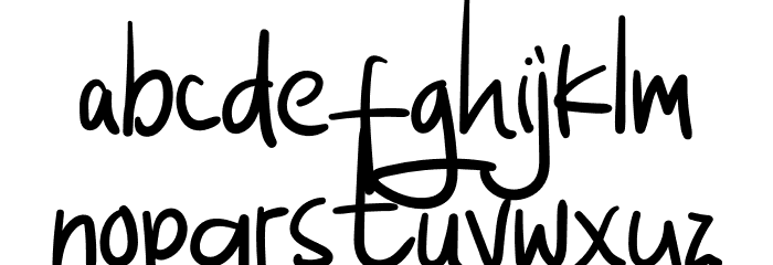 Santuy Paghie Font LOWERCASE