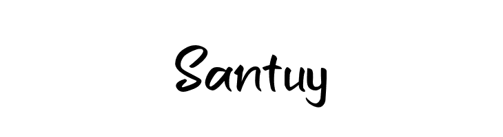 Santuy  Скачать бесплатные шрифты