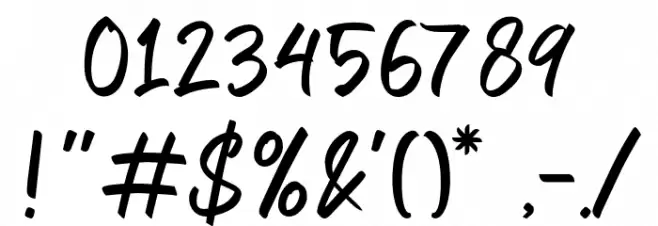 Santuy Font OTHER CHARS