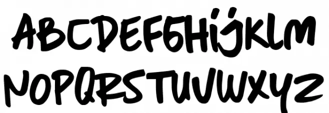 Santuy फ़ॉन्ट लोअरकेस