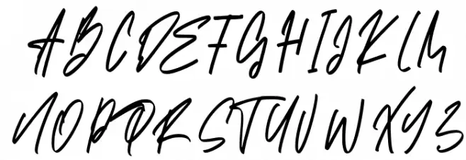 Santy Ehisa Font UPPERCASE
