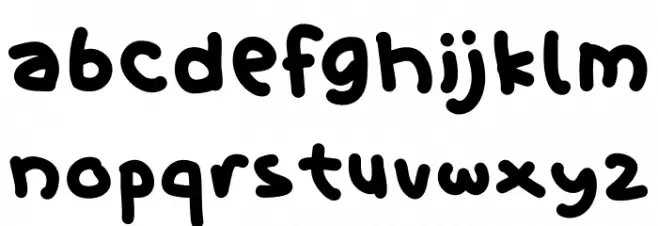 Sanurumi Handwritten Font LOWERCASE