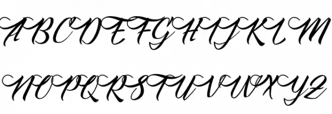 Sany Cimahen フォント 大文字
