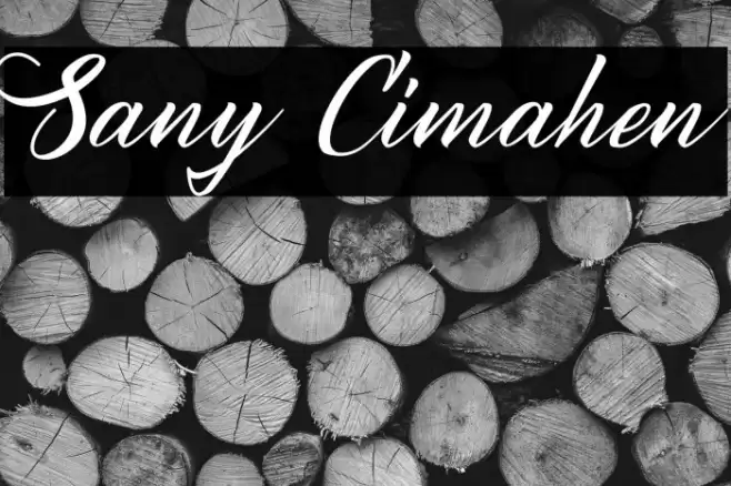 Sany Cimahen Font examples