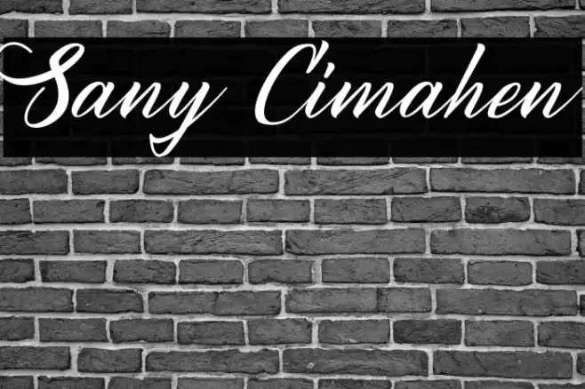 Sany Cimahen Font examples