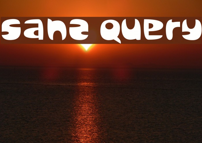 Sanz Query Font examples