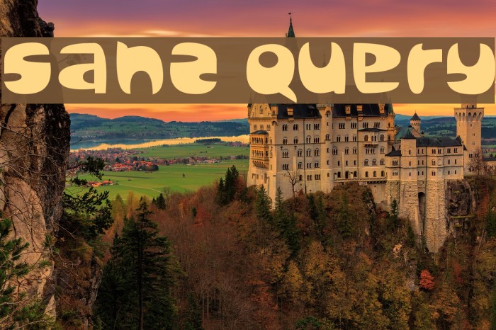 Sanz Query Font examples