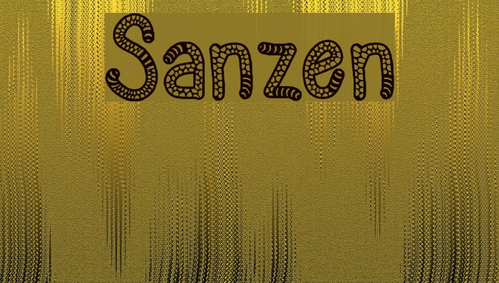 Sanzen Font examples