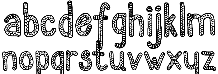 Sanzen Font LOWERCASE