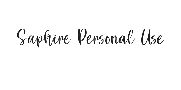 Saphire Personal Use Logo