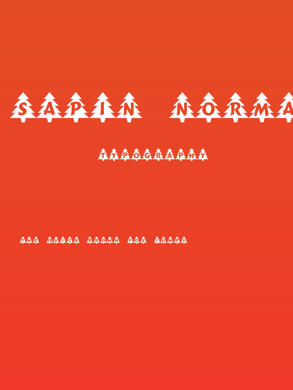 Sapin Normal Poster