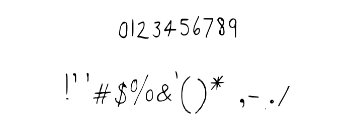 Sapling Medium Font OTHER CHARS
