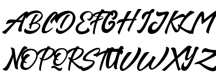Sapous Regular Font UPPERCASE
