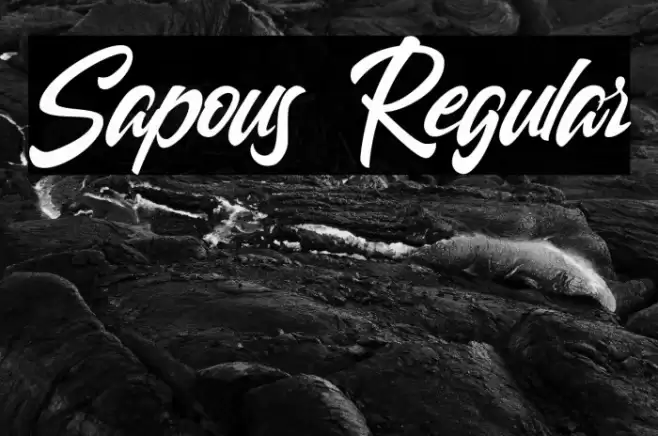 Sapous Regular Font examples