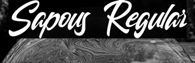 Sapous Regular Font examples