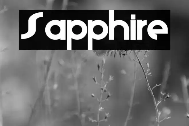 Sapphire Font examples