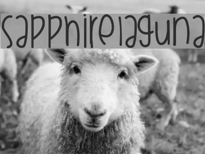 SapphireLaguna Font examples