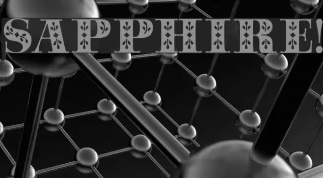 Sapphire! Font examples