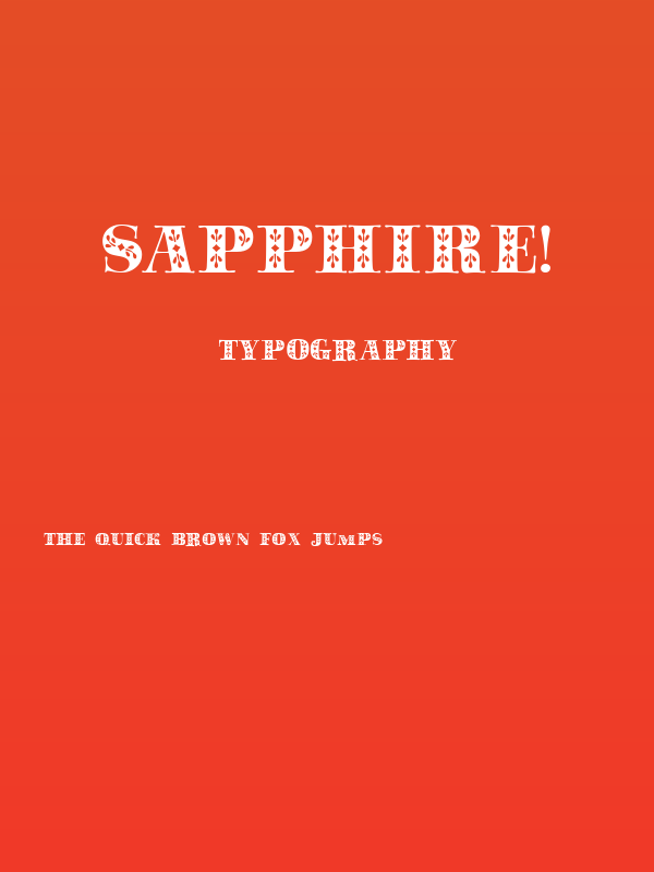 Sapphire! Poster