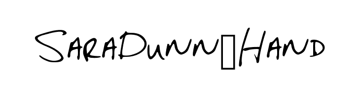 SaraDunn_Hand  font caratteri gratis