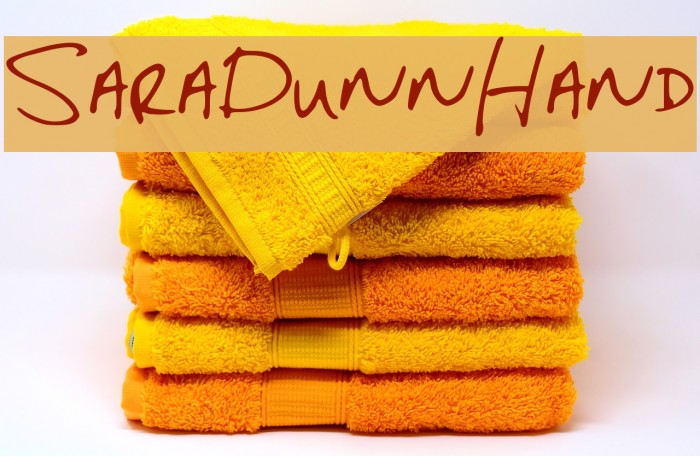 SaraDunn_Hand Font examples