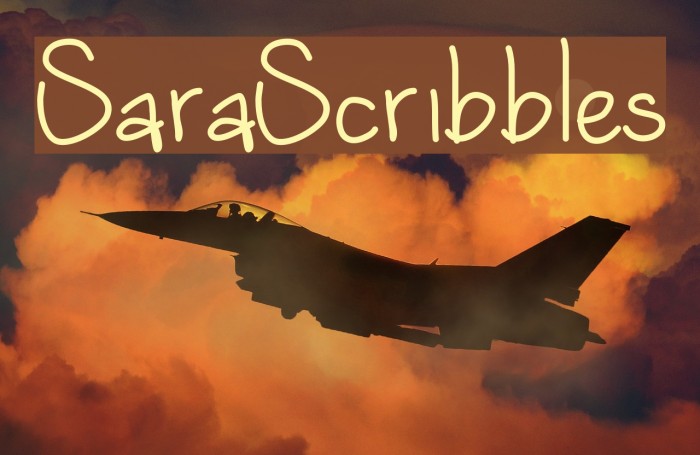 SaraScribbles Font examples