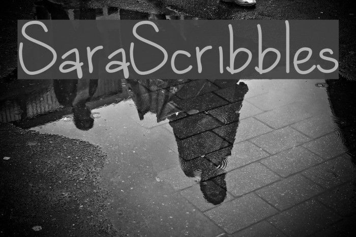 SaraScribbles Font examples