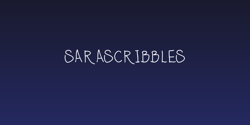 SaraScribbles Social Header