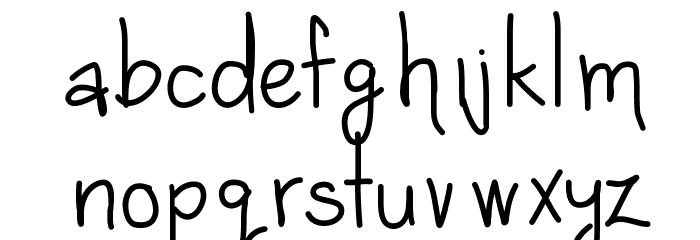 SaraScribbles Font LOWERCASE
