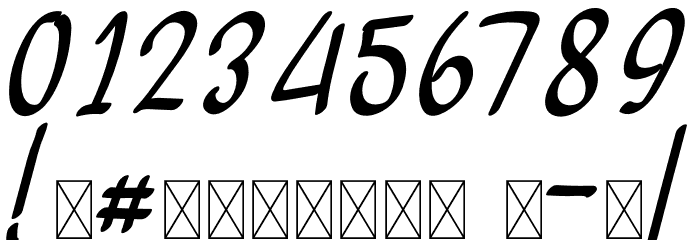 Saraba Font OTHER CHARS