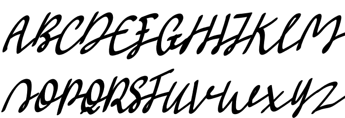 Saraba Font UPPERCASE