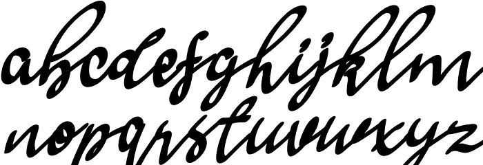 Saraba Font LOWERCASE