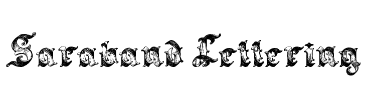 Saraband Lettering  नि: शुल्क फ़ॉन्ट्स डाउनलोड