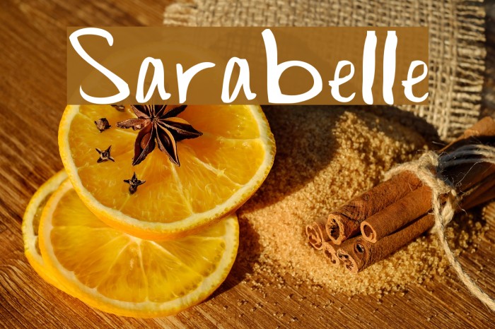 Sarabelle Font examples
