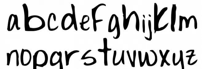 Sarabelle フォント 小文字
