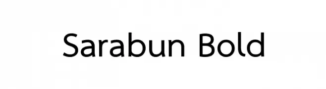 Sarabun Bold  Fuentes Gratis Descargar