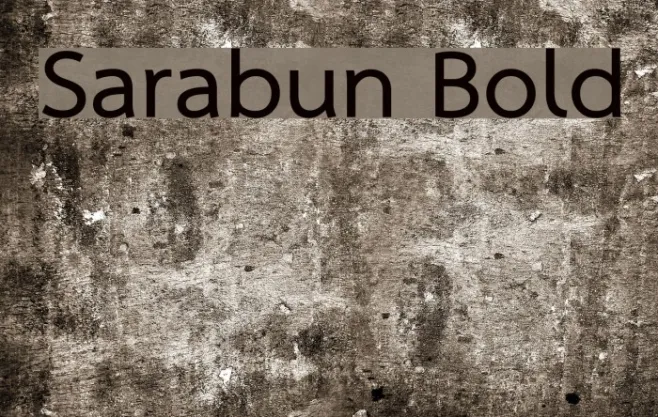 Sarabun Bold Example 1
