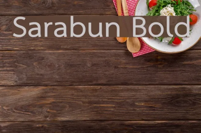 Sarabun Bold Example 2