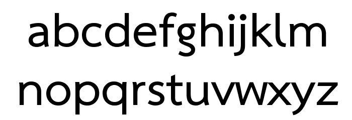 Sarabun Bold Font LOWERCASE