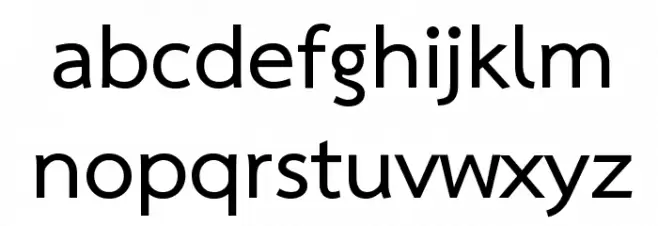 Sarabun Bold Font LOWERCASE